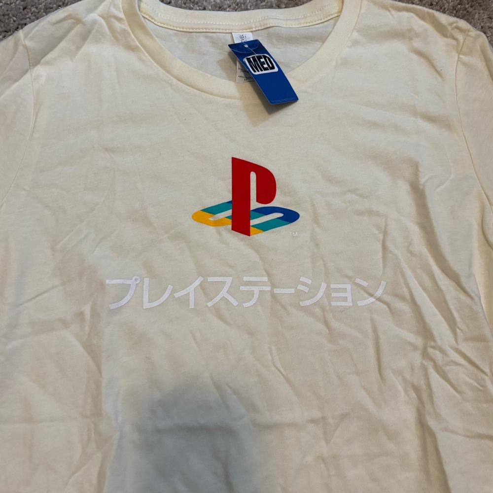 Playstation Cream T-Shirt - Picture 2 of 7